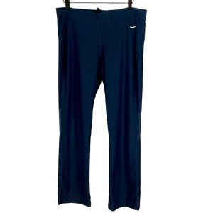 Nike straight Leg Dri-Fit Pull on Pants Women’s M Navy